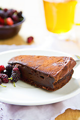 Image showing Chocolate truffle torte