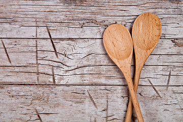 Image showing two wooden spoons