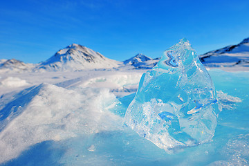 Image showing mountain peaks in greenland