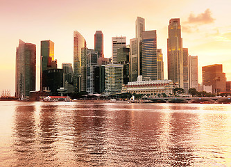 Image showing Singapore downtown view