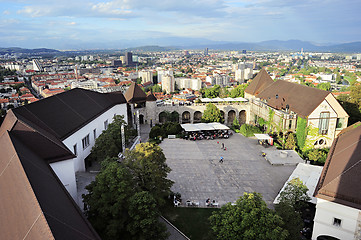 Image showing top view of Ljubljana Castle, Ljubljanski Grad