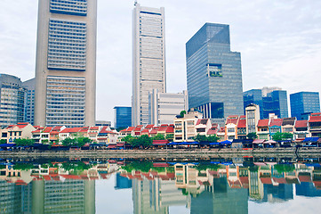 Image showing Singapore Boat quay