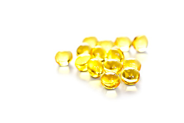 Image showing yellow gelatin pills 