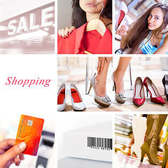 Image showing Shopping collage