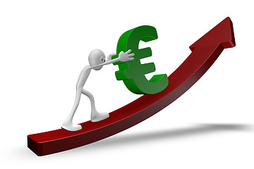 Image showing pushing euro