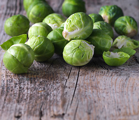 Image showing Brussels sprouts cabbage