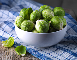 Image showing Brussels sprouts cabbage