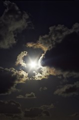 Image showing Sun with clouds
