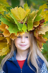 Image showing autumn girl