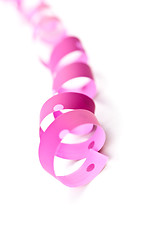 Image showing pink ribbon serpentine