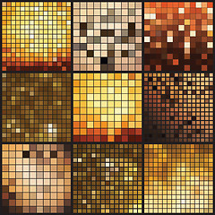 Image showing Abstract mosaic background.