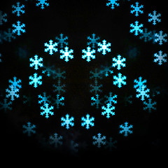 Image showing Christmas snowflakes background