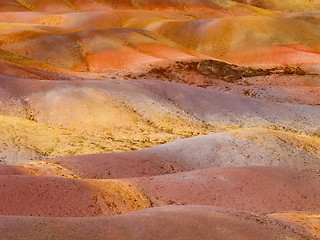 Image showing Multi Colored Sand Dunes of Chamarel