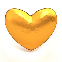 Image showing Gold heart