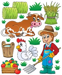 Image showing Farmer theme set 1