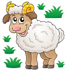 Image showing Happy cartoon ram