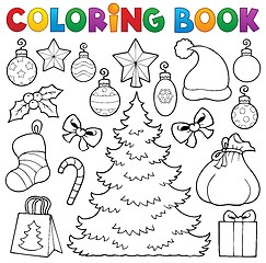 Image showing Coloring book Christmas decor 1