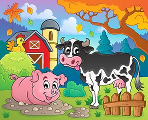 Image showing Farm animals theme image 2