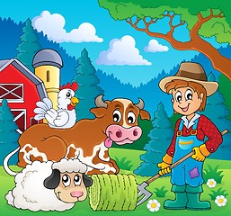 Image showing Farm animals theme image 9
