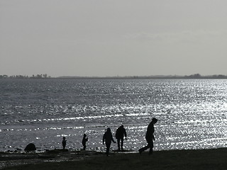 Image showing family on beach