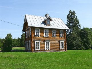 Image showing log house 