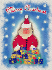 Image showing Santa Claus with message