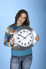 Image showing Clock Woman