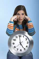 Image showing Clock Woman