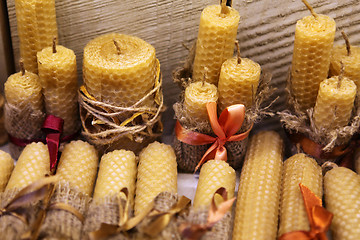 Image showing wax candles