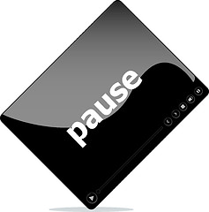 Image showing pause on media player interface