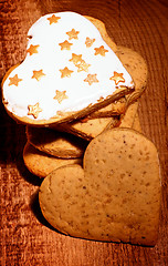 Image showing Gingerbread Hearts