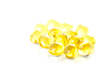 Image showing yellow gelatin pills 