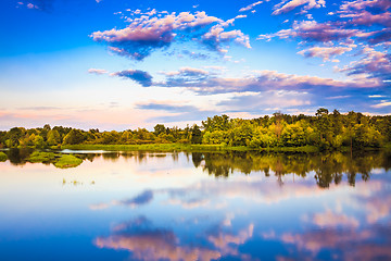 Image showing River Landscape In Summer