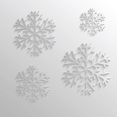 Image showing  abstract snowfall