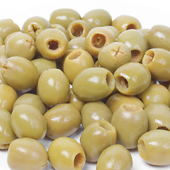 Image showing Green olives