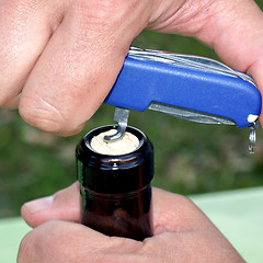 Image showing Bottle opening