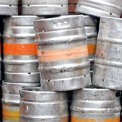 Image showing Beer casks