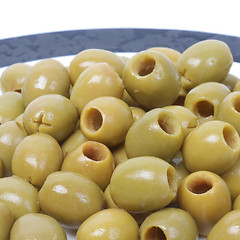 Image showing Green olives