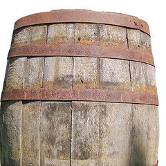 Image showing Wooden barrel cask