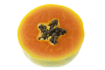 Image showing Cross section of a papaya

