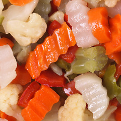 Image showing Mixed vegetables