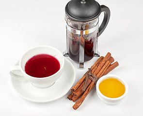 Image showing berries  tea