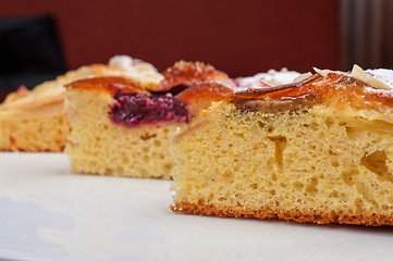 Image showing pie with apple, pear and plum