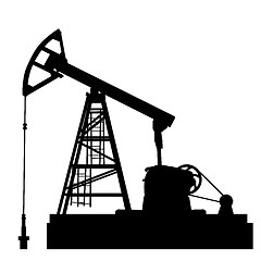 Image showing Oil pump jack. Oil industry equipment. Vector illustration.