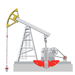 Image showing Oil pump jack. Oil industry equipment. Vector illustration.