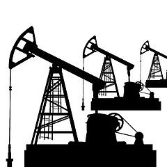 Image showing Oil pump jack. Oil industry equipment. Vector illustration.