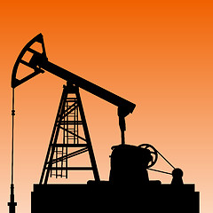 Image showing Oil pump jack. Oil industry equipment. Vector illustration.