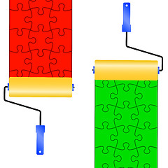 Image showing Background Vector Illustration jigsaw puzzle