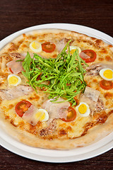 Image showing meat pizza