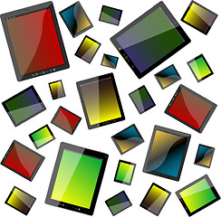 Image showing Tablet pc seamless wallpaper background